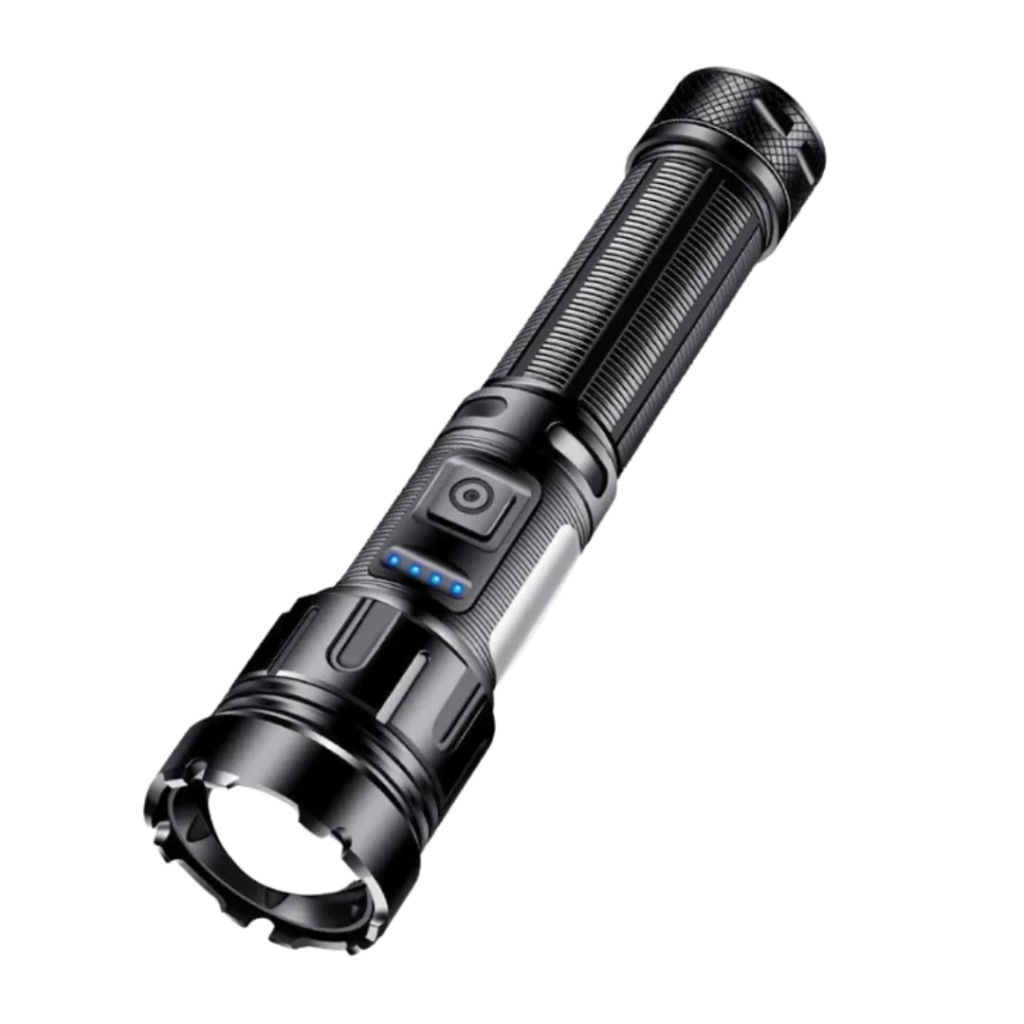 kraftfull ficklampa 10.000 Lumen + Uppladdningsbart Batteri