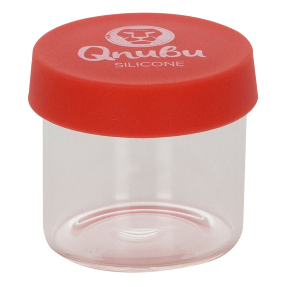 Qnubu Glasbehållare med Silikonlock 6 ml