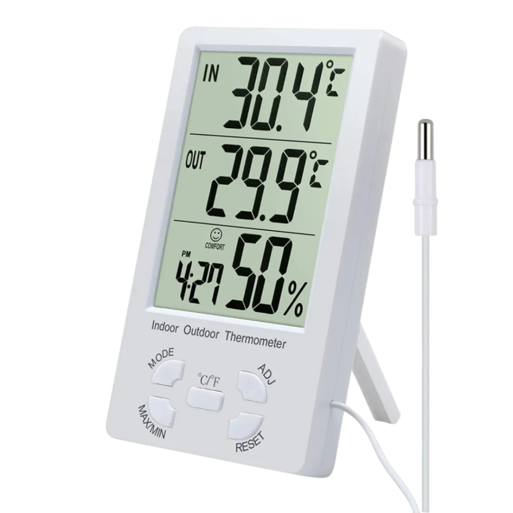 2-i-1 LCD digital termometer och hygrometer