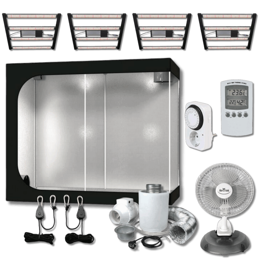 Komplett odlingskit – 4x720w Quantum led