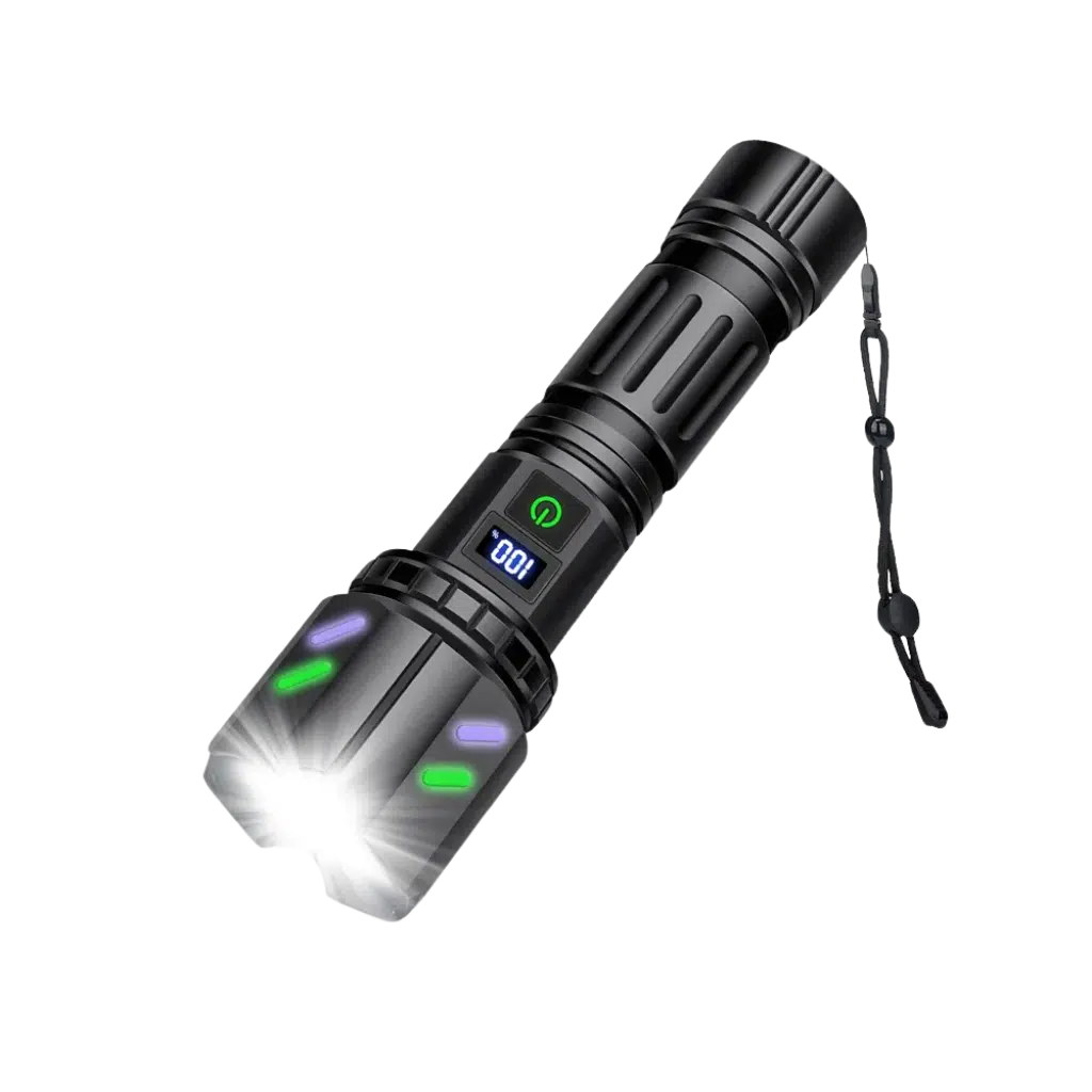 Dual Switch ficklampa 15.000 lumen + Uppladdningsbart batteri