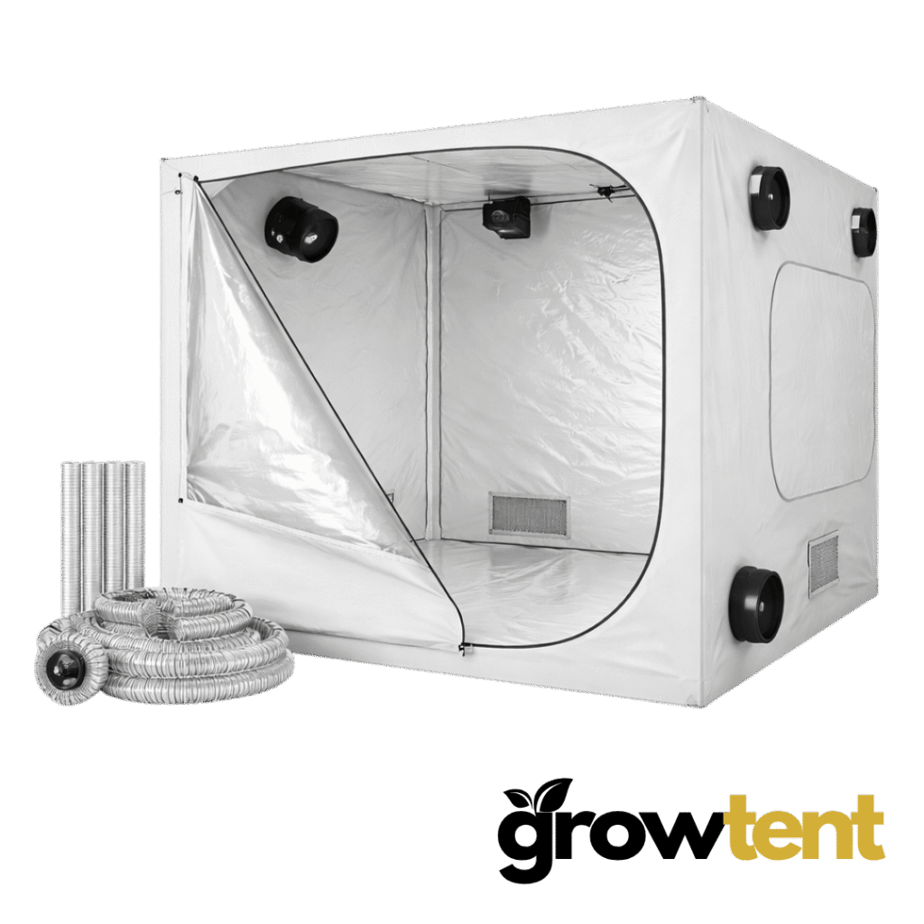 Grow Tent 150x150x200 cm, 600D vit, 19 mm stänger