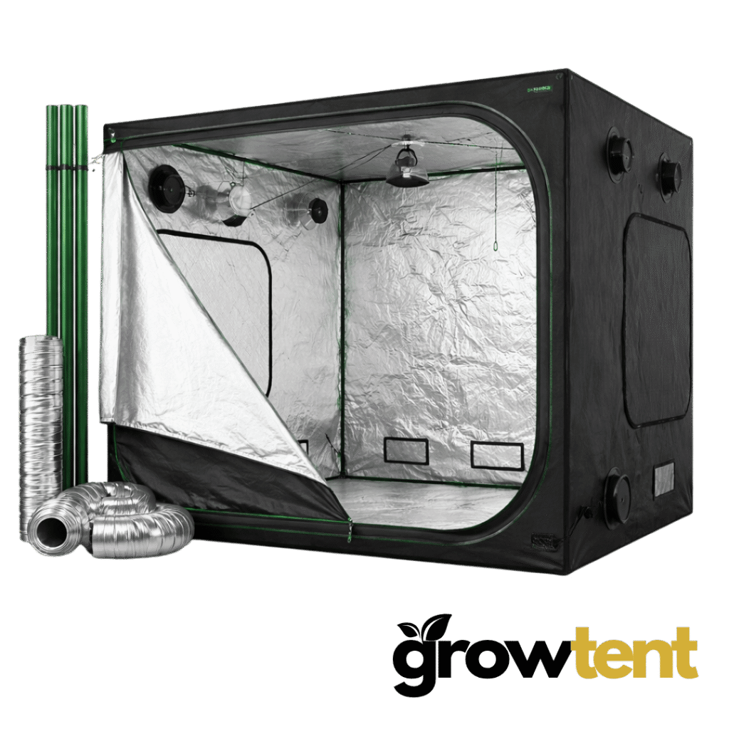 Growtent 200x200x200 cm, 600D Mylar, 19 mm stänger