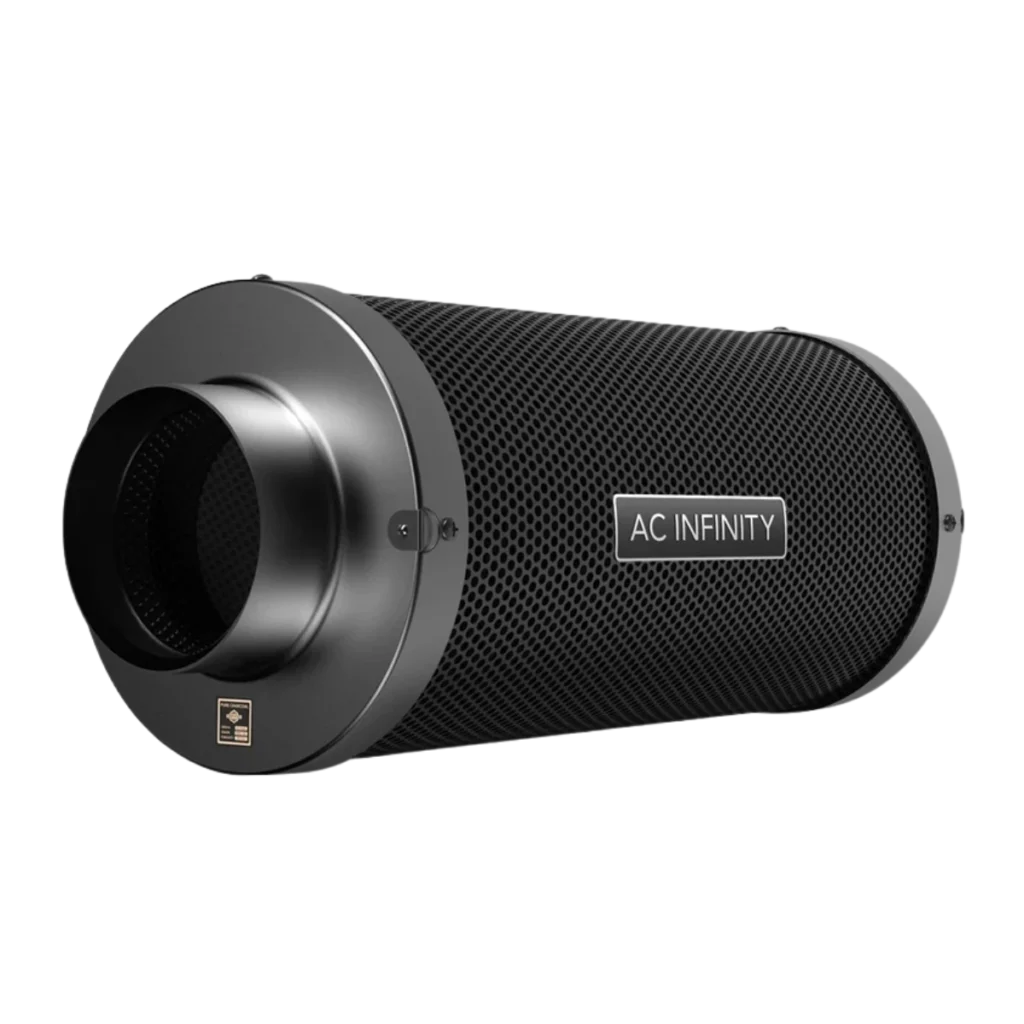 AC Infinity aktivt kolfilter – Ø100, Ø150 och Ø200 mm